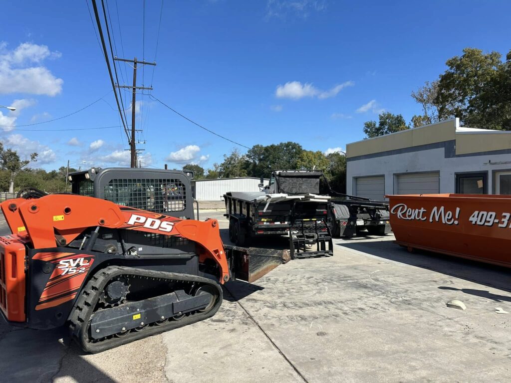 Junk removal service at business in orange texas