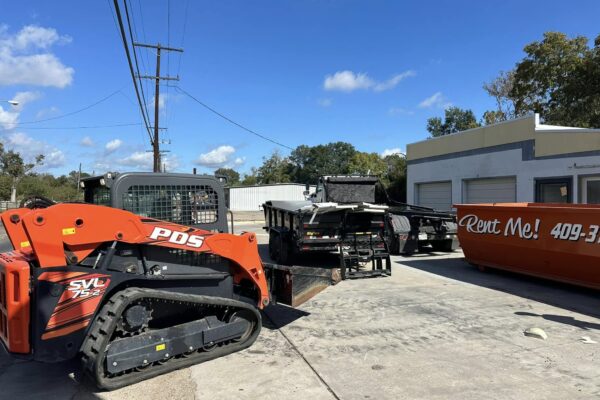 Junk removal service at business in orange texas
