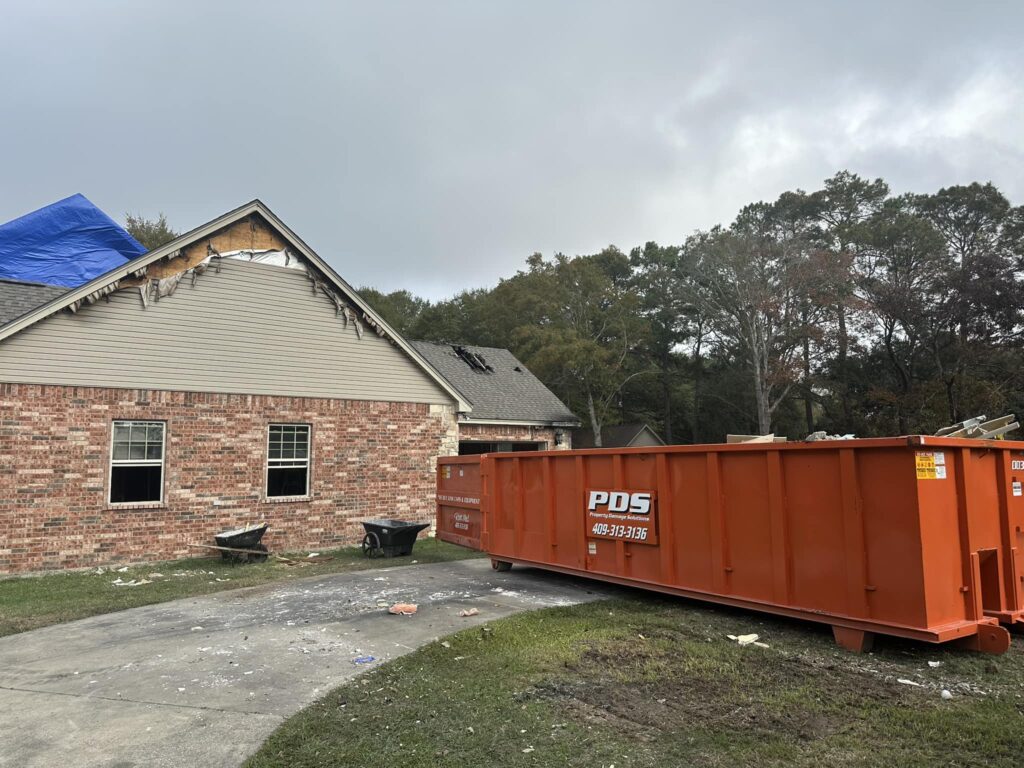 PDS Dumpster dropped off on site